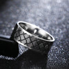 Rings for Men and Women Birthday Gift triangular pattern