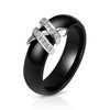 Black White Colorful Ceramic Ring For Women And Men