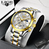 New Gold  Women Watches  Creative Steel  Bracelet  Female Waterproof Clock