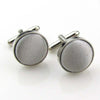 Male Fancy Cuff links Smart Prom Button Satin Colored