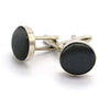 Male Fancy Cuff links Smart Prom Button Satin Colored