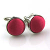 Male Fancy Cuff links Smart Prom Button Satin Colored