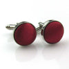 Male Fancy Cuff links Smart Prom Button Satin Colored