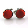 Male Fancy Cuff links Smart Prom Button Satin Colored