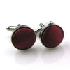 Male Fancy Cuff links Smart Prom Button Satin Colored