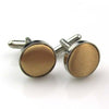 Male Fancy Cuff links Smart Prom Button Satin Colored