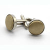 Male Fancy Cuff links Smart Prom Button Satin Colored