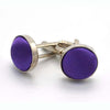 Male Fancy Cuff links Smart Prom Button Satin Colored