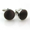 Male Fancy Cuff links Smart Prom Button Satin Colored