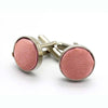 Male Fancy Cuff links Smart Prom Button Satin Colored