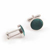 Male Fancy Cuff links Smart Prom Button Satin Colored