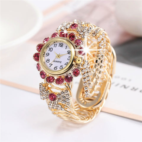 Top Brand Luxury Rhinestone Bracelet Women Watches Ladies Wristwatch