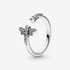 Sterling Silver Princess Tiara Crown Sparkling Love Heart ,CZ Rings for Women