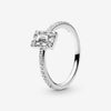 Sterling Silver Princess Tiara Crown Sparkling Love Heart ,CZ Rings for Women