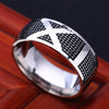 Rings for Men and Women Birthday Gift triangular pattern