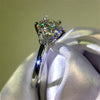 Original 18K White Gold Ring Luxury Diamond Women Silver 925 Ring Free Shipping