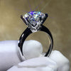 Original 18K White Gold Ring Luxury Diamond Women Silver 925 Ring Free Shipping