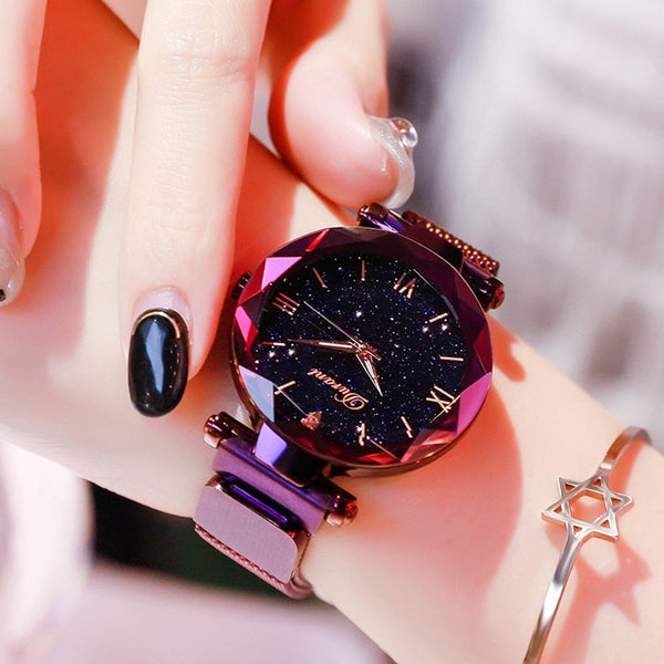 New Fashion Watch for Women Elegant Magnet Quartz watch