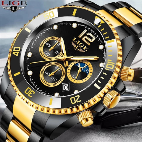 Elegant New Sports Diver Clock Top Brand Luxury Men Watch Fashion Stainless Steel Waterproof