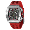 Men Luxury Top Brand Quartz Tonneau Design  Waterproof Sapphire Glass Chronograph Fashion Watch