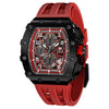 Men Luxury Top Brand Quartz Tonneau Design  Waterproof Sapphire Glass Chronograph Fashion Watch