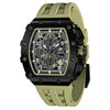Men Luxury Top Brand Quartz Tonneau Design  Waterproof Sapphire Glass Chronograph Fashion Watch