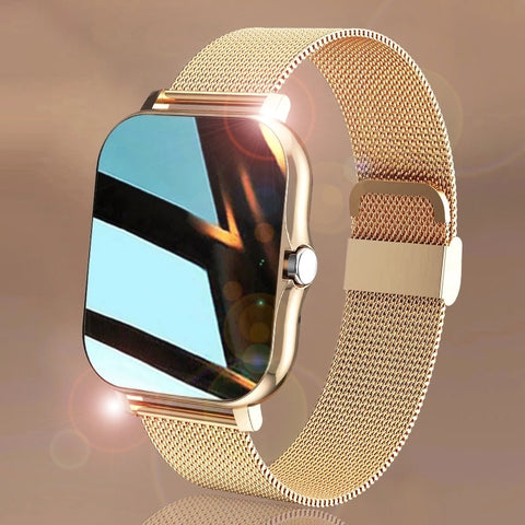Women Smart watch  Color Screen Full touch Fitness Tracker Bluetooth Call Smart Clock