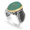 luxury natural red stone Turkish handmade crown ring is suitable for men and women fashion trend banquet jewelry gifts