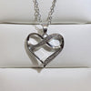 Gold Color Double Layer Heart Necklace For Women Clavicle Chain Elegant Charm Pendant