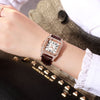 Women Bracelet set Starry Sky Casual Leather Quartz Wristwatch