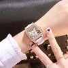 Women Bracelet set Starry Sky Casual Leather Quartz Wristwatch