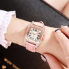 Women Bracelet set Starry Sky Casual Leather Quartz Wristwatch