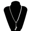 New Fashion Irregular Pearl Pendant Necklaces Simple Cute Snake Chain For Women