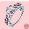 Sterling Silver Rings For Women Popular Flower Lucky Rings