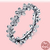 Sterling Silver Rings For Women Popular Flower Lucky Rings