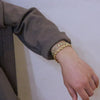 Thick Gold Color Charm Bracelets Bangles 2022 New Fashion Jewelry 4pcs Chain Bracelets Set for Women