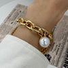 Thick Gold Color Charm Bracelets Bangles 2022 New Fashion Jewelry 4pcs Chain Bracelets Set for Women