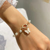 Thick Gold Color Charm Bracelets Bangles 2022 New Fashion Jewelry 4pcs Chain Bracelets Set for Women