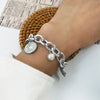 Thick Gold Color Charm Bracelets Bangles 2022 New Fashion Jewelry 4pcs Chain Bracelets Set for Women