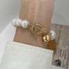 Thick Gold Color Charm Bracelets Bangles 2022 New Fashion Jewelry 4pcs Chain Bracelets Set for Women