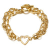 3PCS/Set Fashion Thick Chain Link Bracelets Bangles For Women