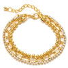 3PCS/Set Fashion Thick Chain Link Bracelets Bangles For Women