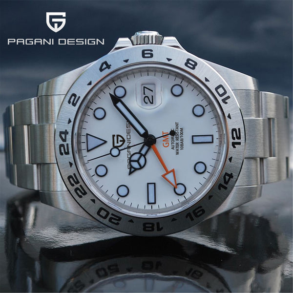 New  Fashion Automatic Mechanical Men Watches  Sapphire Stainless Steel Waterproof Top Brand