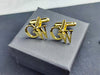 Sherman Custom  Cufflinks Personalized Logo Stainless Steel Luxury Jewelry