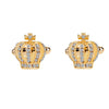 Enamel Crystal  Cuff Links Luxury Rhinestone Silver And Gold Color