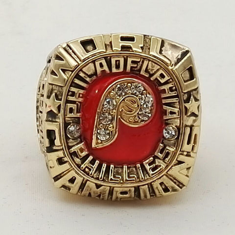 Philadelphia Phillies World Series Championship Ring ,18k real gold plated good quality ring!!!!! Free Shipping