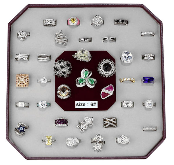 SIZE6 - Assorted Brass Ring with Assorted